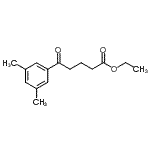 结构式 CAS# 898751-72-9, 乙基5-(3,5-二甲基苯基)-5-氧代戊酸酯