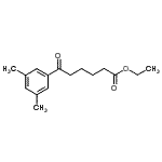 结构式 CAS# 898751-75-2, 乙基6-(3,5-二甲基苯基)-6-氧代己酸酯