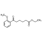 结构式 CAS# 898752-73-3, 乙基6-(2-甲氧基苯基)-6-氧代己酸酯