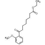 structure of CAS# 898752-76-6, ethyl 8-(2-methoxyphenyl)-8-oxo-octanoate;ethyl 8-(2-methoxyphenyl)-8-oxooctanoate