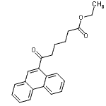 结构式 CAS# 898752-90-4, 乙基6-氧代-6-(9-菲基)己酸酯