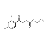 结构式 CAS# 898753-06-5, 乙基4-(2,4-二氟苯基)-4-氧代丁酸酯