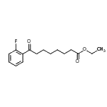 结构式 CAS# 898753-44-1, 乙基8-(2-氟苯基)-8-氧代辛酸酯