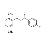 structure of CAS# 898753-45-2, 3-(2,5-Dimethylphenyl)-1-(4-fluorophenyl)-1-propanone;3-(2,5-dimethylphenyl)-4'-fluoropropiophenone