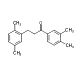 结构式 CAS# 898753-60-1, 3-(2,5-二甲基苯基)-1-(3,4-二甲基苯基)-1-丙酮