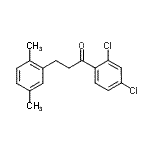 structure of CAS# 898753-98-5, 1-(2,4-Dichlorophenyl)-3-(2,5-dimethylphenyl)-1-propanone;2',4'-dichloro-3-(2,5-dimethylphenyl)propiophenone