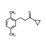 结构式 CAS# 898754-16-0, 1-环丙基-3-(2,5-二甲基苯基)-1-丙酮