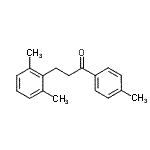 结构式 CAS# 898754-30-8, 3-(2,6-二甲基苯基)-1-(4-甲基苯基)-1-丙酮