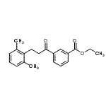 structure of CAS# 898754-52-4, Ethyl 3-[3-(2,6-dimethylphenyl)propanoyl]benzoate;3'-carboethoxy-3-(2,6-dimethylphenyl)propiophenone