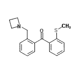 结构式 CAS# 898754-62-6, [2-(1-氮杂环丁基甲基)苯基][2-(甲硫基)苯基]甲酮