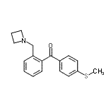 结构式 CAS# 898754-65-9, [2-(1-氮杂环丁基甲基)苯基][4-(甲硫基)苯基]甲酮