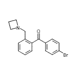 结构式 CAS# 898754-71-7, [2-(1-氮杂环丁基甲基)苯基](4-溴苯基)甲酮