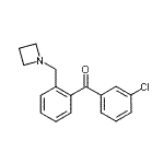 结构式 CAS# 898754-74-0, [2-(1-氮杂环丁基甲基)苯基](3-氯苯基)甲酮