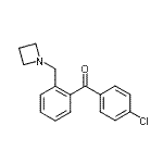 结构式 CAS# 898754-77-3, [2-(1-氮杂环丁基甲基)苯基](4-氯苯基)甲酮