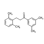 结构式 CAS# 898754-92-2, 3-(2,6-二甲基苯基)-1-(3,5-二甲基苯基)-1-丙酮