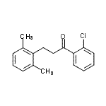 结构式 CAS# 898755-00-5, 1-(2-氯苯基)-3-(2,6-二甲基苯基)-1-丙酮