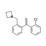 结构式 CAS# 898755-03-8, [2-(1-氮杂环丁基甲基)苯基](2-氯苯基)甲酮
