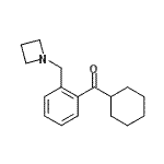 structure of CAS# 898755-50-5, [2-(1-Azetidinylmethyl)phenyl](cyclohexyl)methanone;2-(Azetidinomethyl)phenyl cyclohexyl ketone