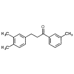 structure of CAS# 898755-57-2, 3-(3,4-Dimethylphenyl)-1-(3-methylphenyl)-1-propanone;3-(3,4-dimethylphenyl)-3'-methylpropiophenone