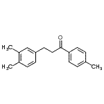 结构式 CAS# 898755-60-7, 3-(3,4-二甲基苯基)-1-(4-甲基苯基)-1-丙酮