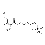 structure of CAS# 898755-78-7, 5-(5,5-Dimethyl-1,3-dioxan-2-yl)-1-(2-ethoxyphenyl)-1-pentanone;5-(5,5-dimethyl-1,3-dioxan-2-yl)-2'-ethoxyvalerophenone