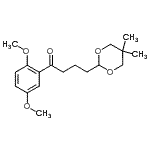 structure of CAS# 898756-11-1, 1-(2,5-Dimethoxyphenyl)-4-(5,5-dimethyl-1,3-dioxan-2-yl)-1-butanone;2',5'-dim<wbr>ethoxy-4-<wbr>(5,5-dime<wbr>thyl-1,3-<wbr>dioxan-2-<wbr>yl)butyro<wbr>phenone