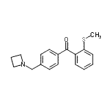 结构式 CAS# 898756-34-8, [4-(1-氮杂环丁基甲基)苯基][2-(甲硫基)苯基]甲酮
