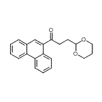 结构式 CAS# 898756-44-0, 3-(1,3-二恶烷-2-基)-1-(9-菲基)-1-丙酮