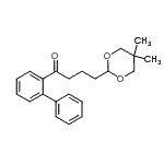 结构式 CAS# 898756-56-4, 1-(2-联苯基)-4-(5,5-二甲基-1,3-二恶烷-2-基)-1-丁酮