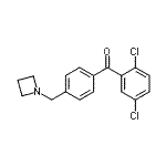 structure of CAS# 898756-98-4, [4-(1-Azetidinylmethyl)phenyl](2,5-dichlorophenyl)methanone;4'-azetidinomethyl-2,5-dichlorobenzophenone