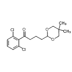 structure of CAS# 898756-99-5, 1-(2,6-Dichlorophenyl)-4-(5,5-dimethyl-1,3-dioxan-2-yl)-1-butanone;2',6'-dichloro-4-(5,5-dimethyl-1,3-dioxan-2-yl)butyrophenone