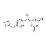 结构式 CAS# 898757-02-3, [4-(1-氮杂环丁基甲基)苯基](3,5-二氯苯基)甲酮