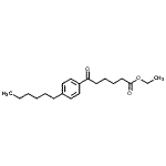 结构式 CAS# 898757-30-7, 乙基6-(4-己基苯基)-6-氧代己酸酯