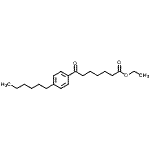 结构式 CAS# 898757-33-0, 乙基7-(4-己基苯基)-7-氧代庚酸酯
