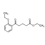 structure of CAS# 898757-39-6, Ethyl 5-(2-ethoxyphenyl)-5-oxopentanoate;ethyl 5-(2-ethoxyphenyl)-5-oxovalerate