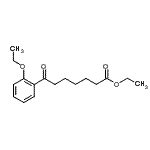 结构式 CAS# 898757-45-4, 乙基7-(2-乙氧基苯基)-7-氧代庚酸酯