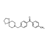 structure of CAS# 898757-46-5, [4-(1,4-Dioxa-8-azaspiro[4.5]dec-8-ylmethyl)phenyl](4-methylphenyl)methanone;4'-[8-(1,<wbr>4-dioxa-8<wbr>-azaspiro<wbr>[4.5]decy<wbr>l)methyl]<wbr>-4-methyl<wbr> benzophe<wbr>none