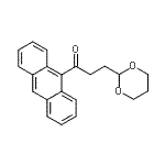 structure of CAS# 898757-47-6, 1-(9-Anthryl)-3-(1,3-dioxan-2-yl)-1-propanone;9-[3-(1,3-dioxan-2-yl)propionyl]anthracene