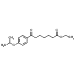 structure of CAS# 898757-75-0, Ethyl 7-(4-isopropoxyphenyl)-7-oxoheptanoate;Ethyl 7-oxo-7-(4-isopropoxyphenyl)heptanoate