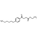 结构式 CAS# 898757-79-4, 乙基4-氧代-4-[4-(戊氧基)苯基]丁酸酯