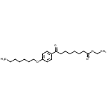 结构式 CAS# 898758-03-7, 乙基8-[4-(庚氧基)苯基]-8-氧代辛酸酯