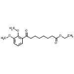 结构式 CAS# 898758-13-9, 乙基8-(2,3-二甲氧基苯基)-8-氧代辛酸酯