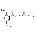 结构式 CAS# 898758-29-7, 乙基5-(2,5-二甲氧基苯基)-5-氧代戊酸酯