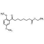 结构式 CAS# 898758-38-8, 乙基8-(2,5-二甲氧基苯基)-8-氧代辛酸酯