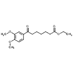 structure of CAS# 898758-56-0, Ethyl 7-(3,4-dimethoxyphenyl)-7-oxoheptanoate;ethyl 7-(3,4-dimethoxyphenyl)-7-oxoheptanoate