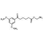 结构式 CAS# 898758-65-1, 乙基6-(3,5-二甲氧基苯基)-6-氧代己酸酯