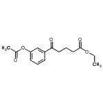结构式 CAS# 898758-79-7, 乙基5-(3-乙酰氧基苯基)-5-氧代戊酸酯