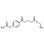 结构式 CAS# 898758-85-5, 乙基5-(4-乙酰氧基苯基)-5-氧代戊酸酯
