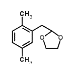 结构式 CAS# 898759-36-9, 2-(2,5-二甲基苄基)-1,3-二氧戊环