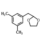 结构式 CAS# 898759-42-7, 2-(3,5-二甲基苄基)-1,3-二氧戊环